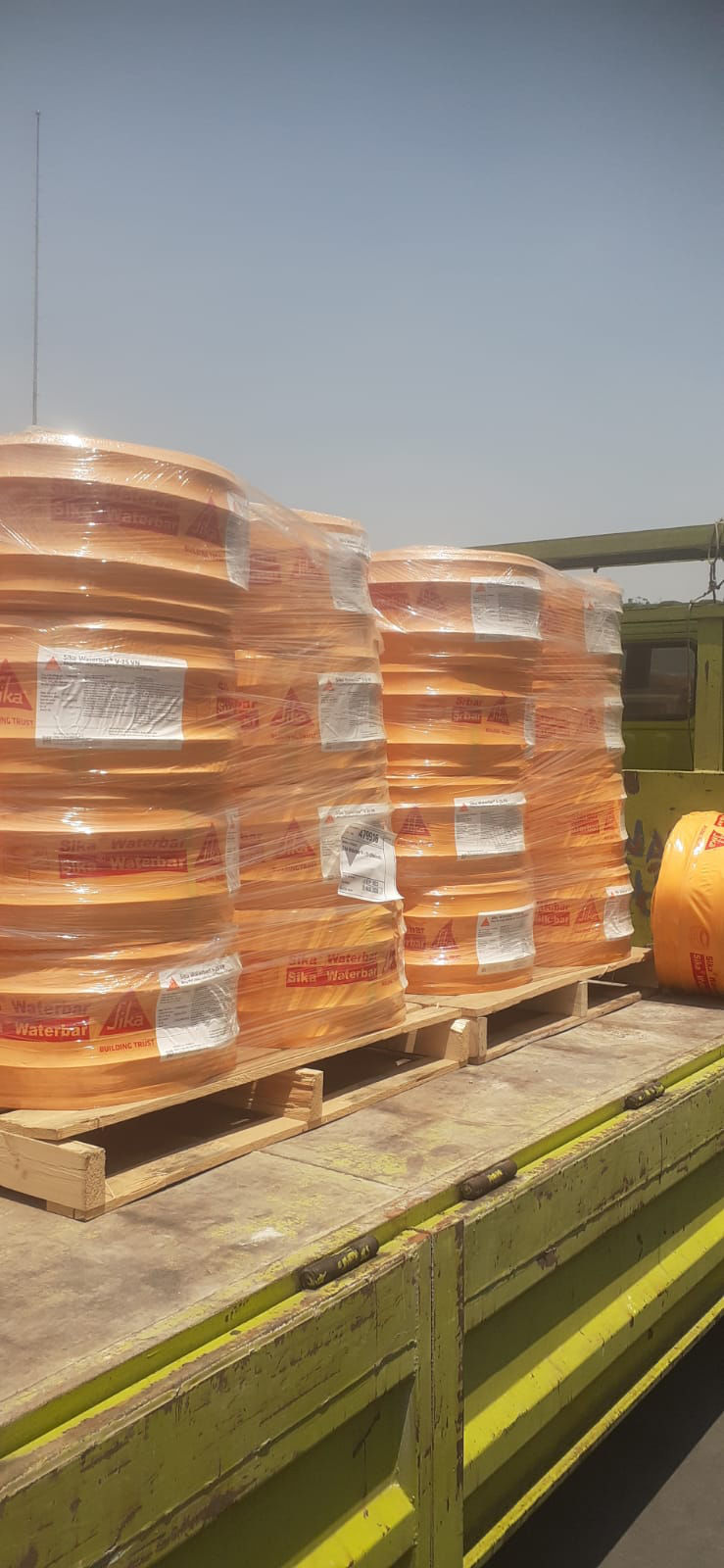 Pengiriman material PVC Waterstop Waterbar V25