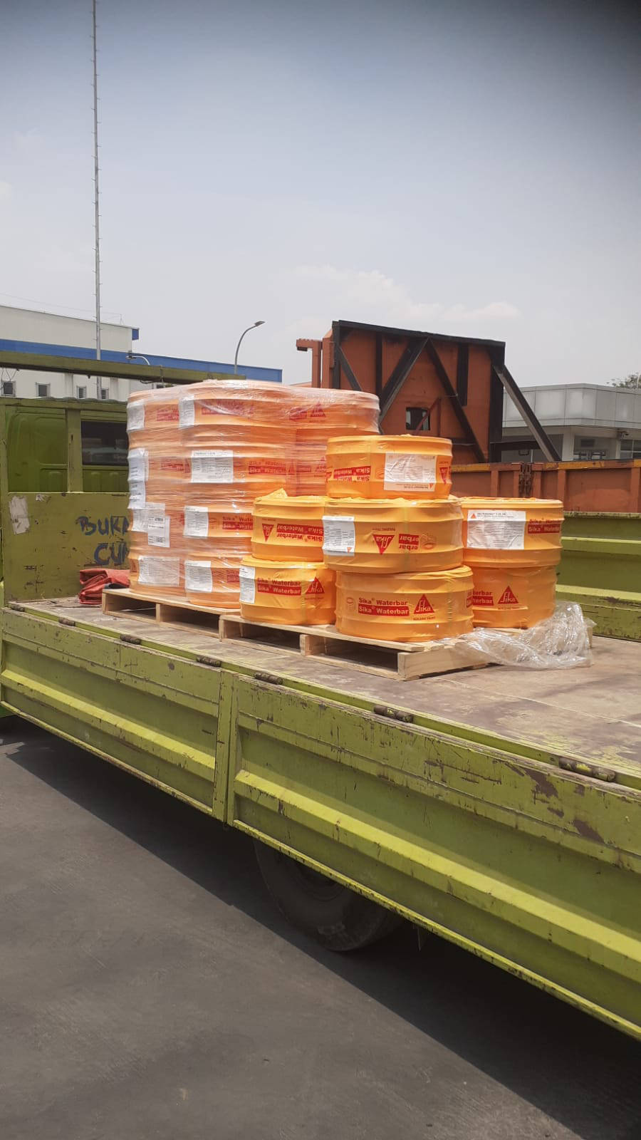 Pengiriman material PVC Waterstop Waterbar V25