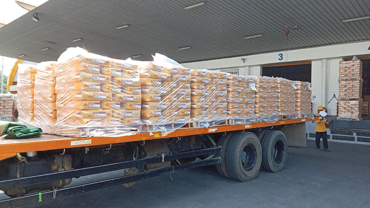 Pengiriman material Grouting SikaGrout 215
