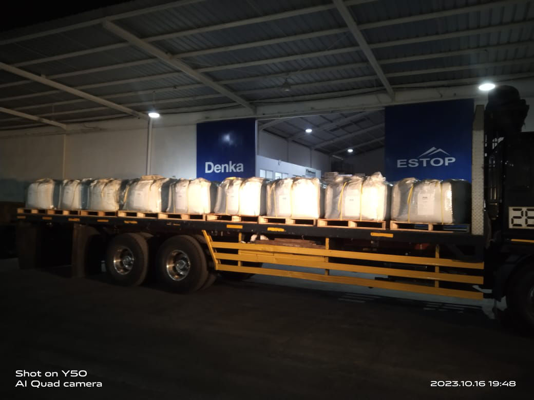Pengiriman material Grouting Estogrout MP70 kemasan Jumbo Bag 1000 Kg