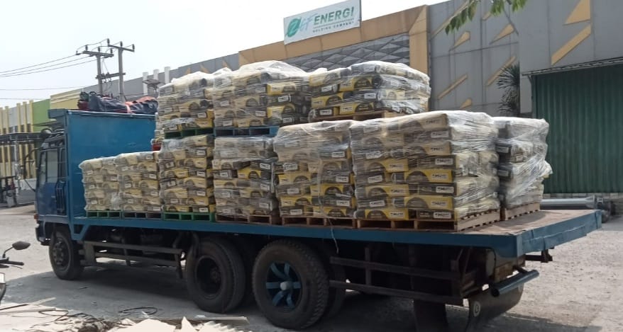 Pengiriman material Acian SkimCoat MU 200