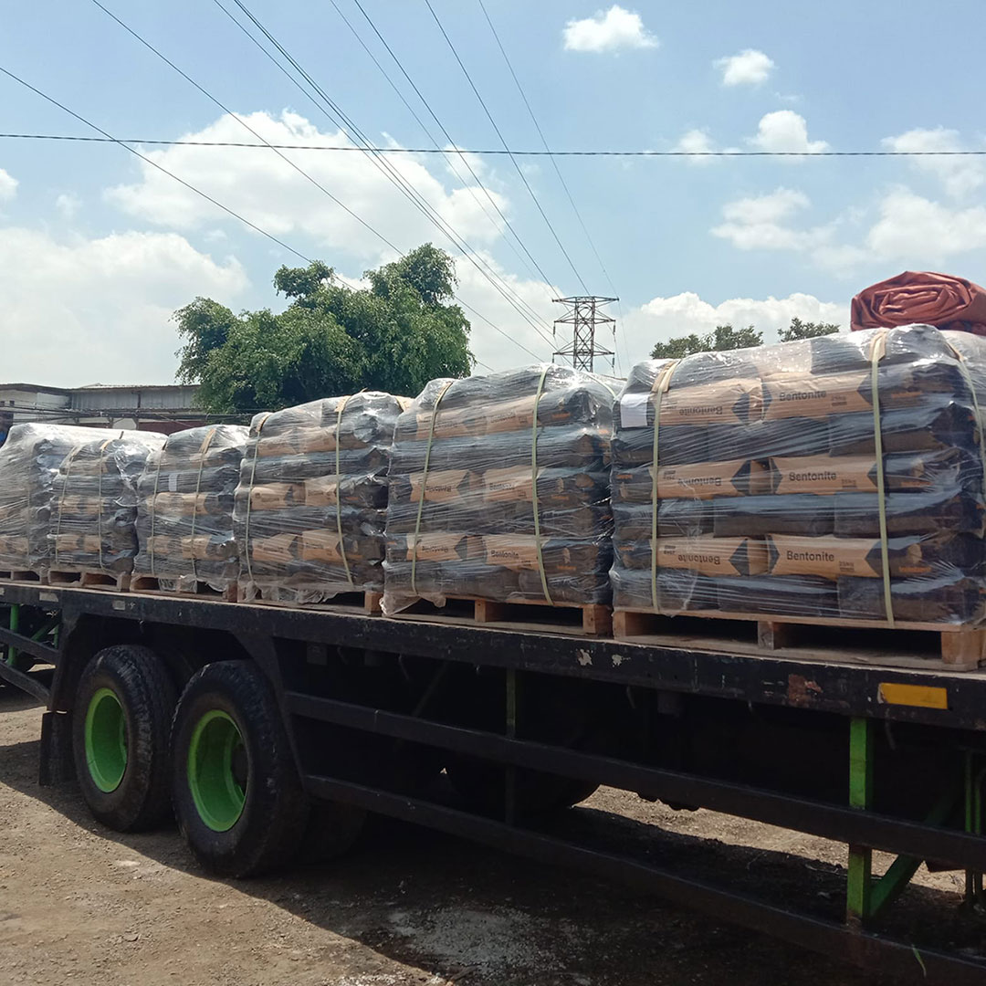Pengiriman material Bentonit Indobent Drillux