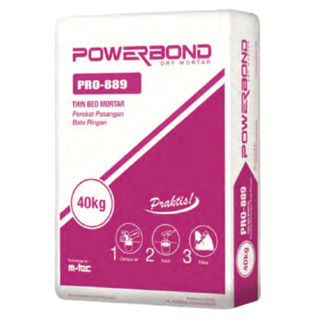 Powerbond PRO 889 (Wall Solution:Perekat Bata Ringan) 2